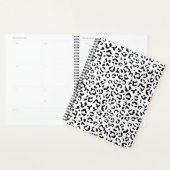 Luipaard afdrukken, luipaarden, zwart-wit planner (Display)