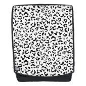 Luipaard afdrukken, luipaarden, zwart-wit rugtassen (Voorkant)