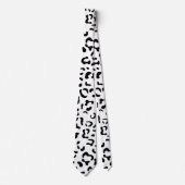 Luipaard afdrukken, luipaarden, zwart-wit stropdas (Voorkant)