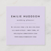 Luipaard afdrukken, luipaarden, zwart-wit vierkante visitekaartje (Achterkant)