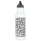 Luipaard afdrukken, luipaarden, zwart-wit waterfles  (Rechts)