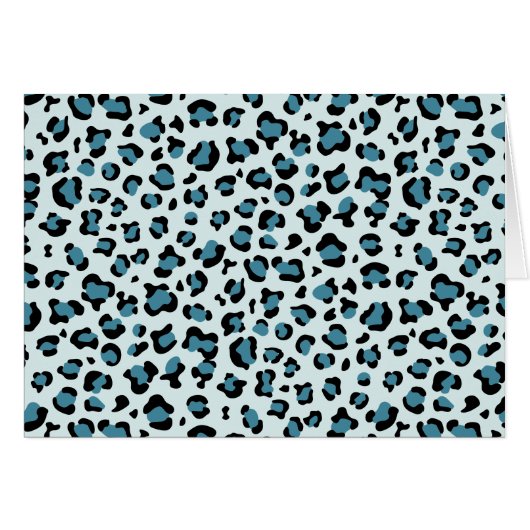 Luipaard afdrukken, luipspuiten, blauwe luipaard (Voorkant Horizontaal)