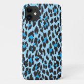 Luipaard afdrukken, luipspuiten, blauwe luipaard Case-Mate iPhone case (Achterkant)