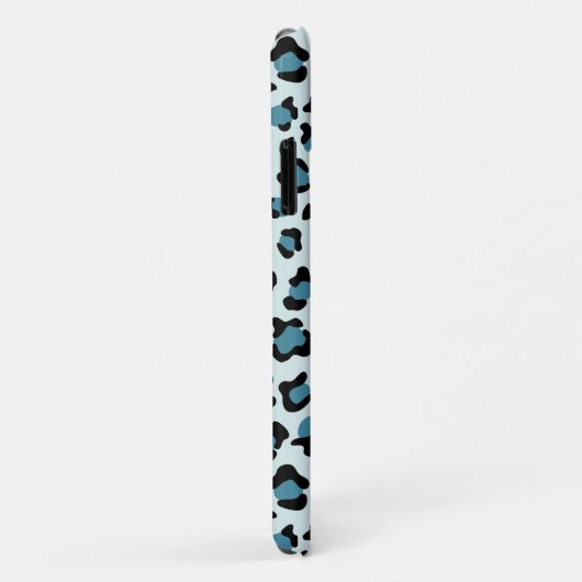Luipaard afdrukken, luipspuiten, blauwe luipaard Case-Mate iPhone case (Achterkant/rechts)