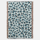 Luipaard afdrukken, luipspuiten, blauwe luipaard deken (Voorkant Verticaal)