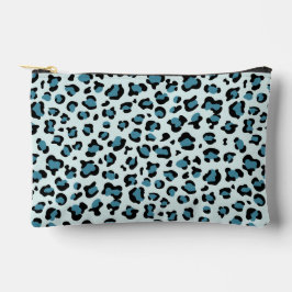 Luipaard afdrukken, luipspuiten, blauwe luipaard etui