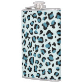 Luipaard afdrukken, luipspuiten, blauwe luipaard heupfles (Links)