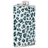 Luipaard afdrukken, luipspuiten, blauwe luipaard heupfles (Rechts)