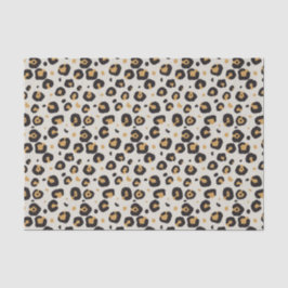 Luipaard afdrukken met lichte vlek achtergrond tissuepapier