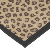 Luipaard afdrukken met rand lange tafelloper (Hoek)