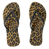 Luipaard afdrukken met verloop Gold Teenslippers (Voetbed)