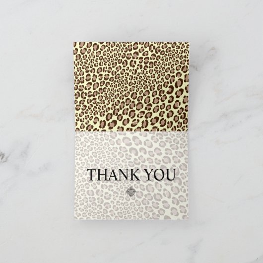 Luipaard afdrukken/natuurlijk/bedankt kaarten (Binnen)