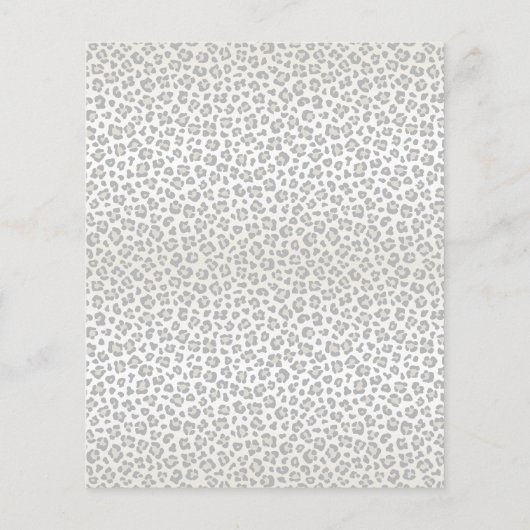 Luipaard afdrukken, Oerwoud schrijven papier, dier (Achterkant)