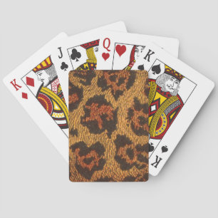  luipaard afdrukken pokerkaarten