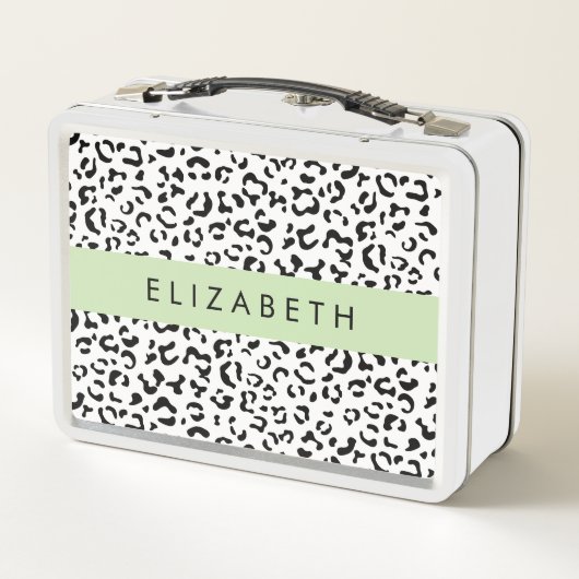 Luipaard afdrukken, spuiten, zwart en wit, Jouw na (Achterkant)