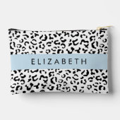 Luipaard afdrukken, spuiten, zwart en wit, Jouw na Etui (Achterkant)