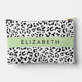 Luipaard afdrukken, spuiten, zwart en wit, Jouw na Etui (Achterkant)