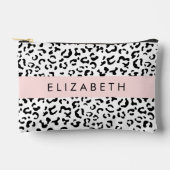 Luipaard afdrukken, spuiten, zwart en wit, Jouw na Etui (Voorkant)