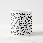 Luipaard afdrukken, spuiten, zwart en wit, Jouw na Grote Koffiekop (Voorkant)
