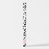 Luipaard afdrukken, spuiten, zwart en wit, Jouw na iPhone Hoesje (Linkerkant)