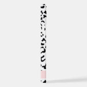 Luipaard afdrukken, spuiten, zwart en wit, Jouw na iPhone Hoesje (Rechterkant)