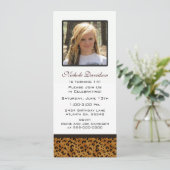 Luipaard afdrukken: Uitnodiging van de afbeelding (Staand voorkant)