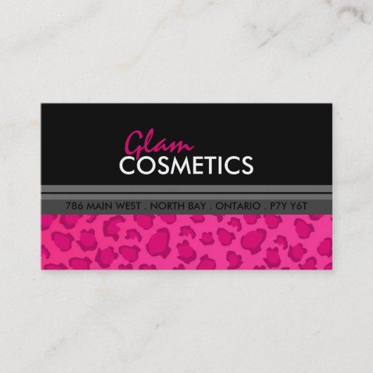 Luipaard afdrukken - Visitekaartje (Voorkant)