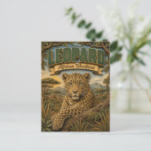 Luipaard Afrikaans bosland POPCUT Briefkaart (Staand voorkant)