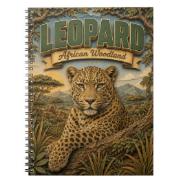 Luipaard Afrikaans bosland POPCUT Notitieboek