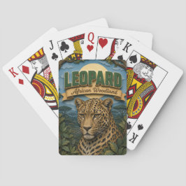 Luipaard Afrikaans bosland POPCUT Pokerkaarten