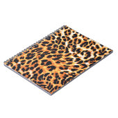 luipaard als achtergrondse luipaard, patroon, druk notitieboek (Linkerzijde)