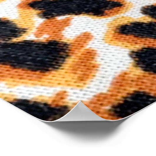 luipaard als achtergrondse luipaard, patroon, druk poster (Hoek)