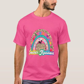 Luipaard Appel Regenboog Leraar Assistent Leven Te T-shirt