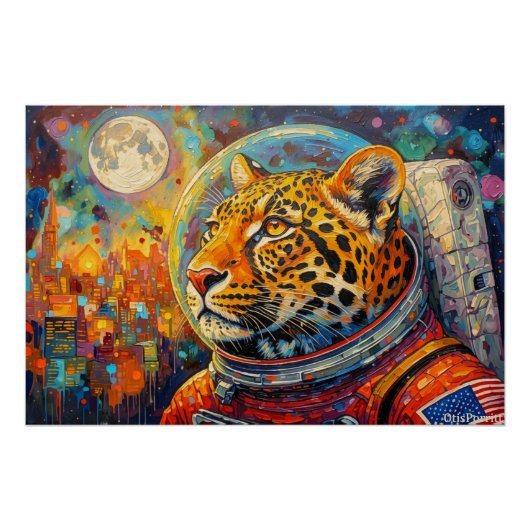 LUIPAARD ASTRONAUT-THUISKOMST 2 PERFECT POSTER (Voorkant)
