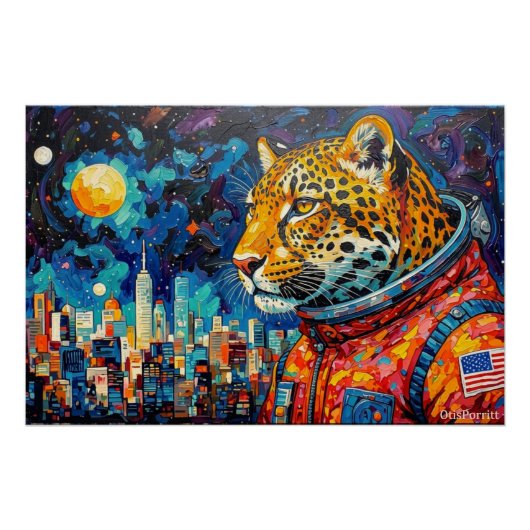 LUIPAARD ASTRONAUT-THUISKOMST 3 PERFECT POSTER (Voorkant)
