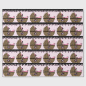Luipaard Baby shower Cadeaupapier (Vlak)