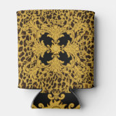 Luipaard Barok,  dierenprint Blikjeskoeler (Achterkant)