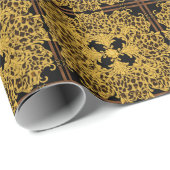 Luipaard Barok,  dierenprint Cadeaupapier (Rol Hoek)