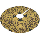 Luipaard Barok, dierenprint Kerstboom Rok (Gekanteld)