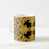 Luipaard Barok, dierenprint Koffiemok (Voorkant links)