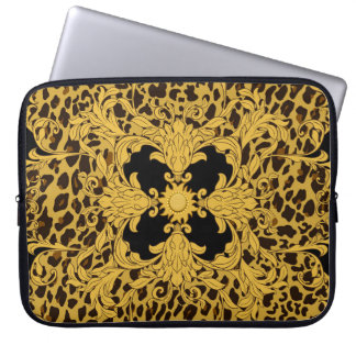 Luipaard Barok, dierenprint Laptop Sleeve
