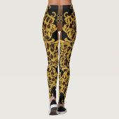 Luipaard Barok,  dierenprint Leggings (Achterkant)