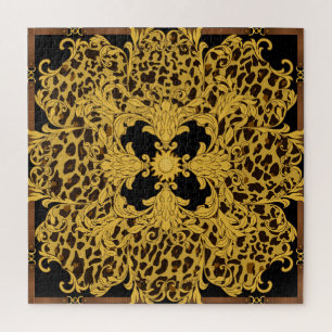 Luipaard Barok, dierenprint Legpuzzel