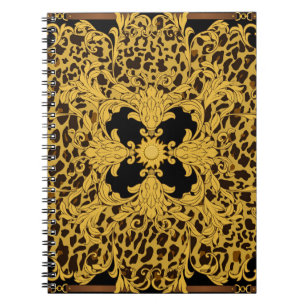 Luipaard Barok,  dierenprint Notitieboek