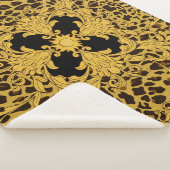 Luipaard Barok,  dierenprint Sherpa Deken (3/4)