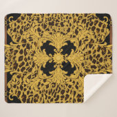Luipaard Barok,  dierenprint Sherpa Deken (Voorkant (horizontaal))