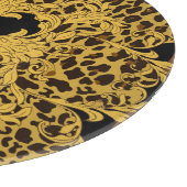 Luipaard Barok,  dierenprint Snijplank (Hoek)