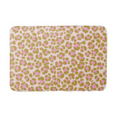 Luipaard Beige Bruin Roze Badmat (Voorkant)