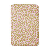Luipaard Beige Bruin Roze Badmat (Voorkant Verticaal)