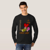 Luipaard Bloemen Potlood Lunch Dame T-shirt (Voorkant volledig)